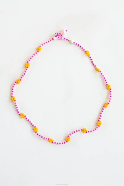 nakit ružičasti lančić s tratinčicama ružičasti Senso 2R4P585