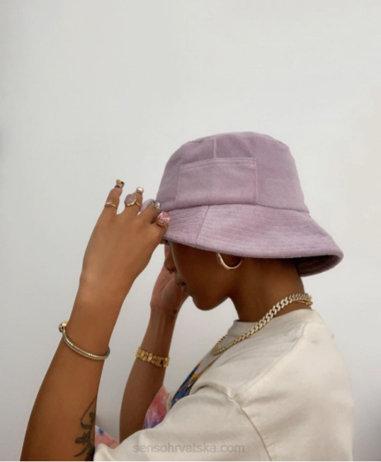 šeširi frotir kanta za brisanje ručnika šešir lavanda Senso 2R4P595